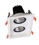 SPOT LED DUBLU PATRAT REGLABIL 2X15W 230V 4000K ALB