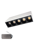 CORP ILUMINAT LED APARENT EL-14 10W 3000K, ALB & NEGRU