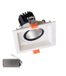 SPOT LED PATRAT 30W 230V 4000K WH+KIT EMERGENTA