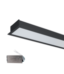 PROFIL LED DE MARE PUTERE INGROPAT S48 20W 4000K NEGRU+KIT EMERGENTA