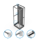 MPR- MOUNTING PLATE RAIL SET FOR 60CM DEPTH