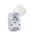 GERMAN TYPE SOCKET 16А 250V WHITE, IP44