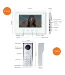 EL-A17 SMART TRIPLE CAMERA DOORBELL + 3 MONITORS