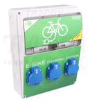 Statie de incarcare pentru biciclete electrice sau trotinete,  3 prize cu protectie