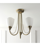 Plafoniera Haughton 3lt semi flush