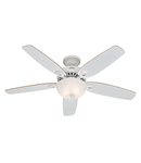 Lustra cu ventilatorBuilder Deluxe – 52″ / 132cm Ceiling Fan Snow White