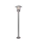 Pitic Helsingor 1 Light Bollard Lantern – Silver