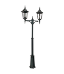 Stalp decorativ pentru exterior, iluminat gradini parcuri, Valencia 2 Light Grande Twin Head Lamp Post