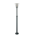 Stalp decorativ pentru exterior, iluminat gradini parcuri, Stockholm 1 Light Grande Lamp Post – Black