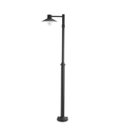 Stalp decorativ pentru exterior, iluminat gradini parcuri, Lund 1 Light Lamp Post – Black