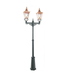 Stalp decorativ pentru exterior, iluminat gradini parcuri, Chelsea 2 Light Twin Head Lamp Post