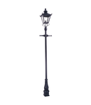 Stalp decorativ pentru exterior, iluminat gradini parcuri, Grampian 1 Light Lamp Post Black