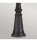 Stalp decorativ pentru exterior, iluminat gradini parcuri, English Bridle 3 Light Large Lamp Post – Black