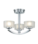 Plafoniera Meridian 3 Light Semi-flush Mount