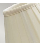 Abajur Clip Shades Pleated Ivory Candle Shade