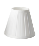 Abajur Clip Shades Pleated White Candle Shade