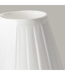 Abajur Clip Shades Pleated White Candle Shade