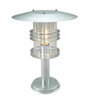 Pitic pentru exterior Stockholm 1 Light Grande Pedestal – Galvanized