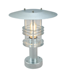 Pitic pentru exterior Stockholm 1 Light Pedestal – Galvanized