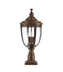 Pitic pentru exterior English Bridle 3 Light Large Pedestal – British Bronze