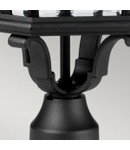 Pitic pentru exterior Cotswold Lane 3 Light Large Pedestal – Black