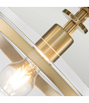 Plafoniera Penn Station 1 Light Semi Flush – Brushed Brass