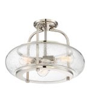 Plafoniera Trilogy 3 Light Semi-Flush Mount – Brushed Nickel