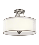 Plafoniera Lacey 3 Light Semi-Flush Mount – Antique Pewter