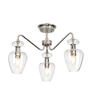 Plafoniera Armand 3 Light Semi Flush – Polished Nickel