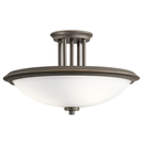 Plafoniera Dreyfus 3 Light Semi Flush – Olde Bronze