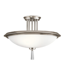 Plafoniera Dreyfus 3 Light Semi Flush – Classic Pewter