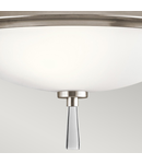 Plafoniera Dreyfus 3 Light Semi Flush – Classic Pewter