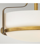 Plafoniera Harper 3 Light Small Semi Flush – Heritage Brass