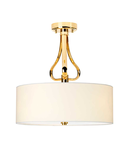 Plafoniera Falmouth 3 Light Semi Flush – French Gold