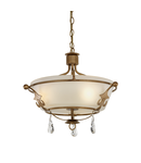 Plafoniera Windsor 3 Light Semi Flush Light – Gold Patina