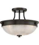 Plafoniera Mantle 2 Light Semi-Flush – Palladian Bronze