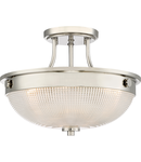 Plafoniera Mantle 2 Light Semi-Flush – Polished Nickel