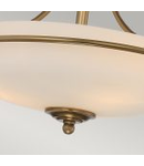 Plafoniera Griffin 3 Light Semi-Flush Light – Weathered Brass