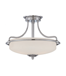 Plafoniera Griffin 3 Light Semi-Flush Light – Antique Nickel