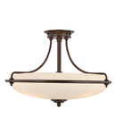 Plafoniera Griffin 4 Light Semi-Flush Light – Palladian Bronze