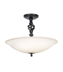 Plafoniera Pembroke 3 Light Semi-Flush – Black