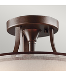 Plafoniera Lacey 3 Light Small Semi-Flush Mount