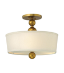 Plafoniera Zelda 3 Light Semi-Flush – Vintage Brass