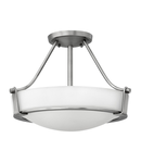 Plafoniera Hathaway 3 Light Small Semi-flush – Antique Nickel