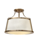 Plafoniera Charlotte 3 Light Semi-Flush – Brushed Caramel