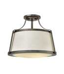 Plafoniera Charlotte 3 Light Semi-Flush – Antique Nickel