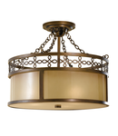 Plafoniera Justine 3 Light Semi-Flush