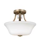 Plafoniera Evington 2 Light Semi-Flush – Sunset Gold