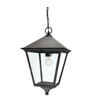 Lampa suspendata Turin 1 Light Grande Chain Lantern – Black