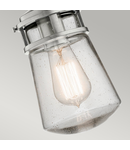 Lampa suspendata Lyndon 1 Light Small Chain Lantern – Brushed Aluminum